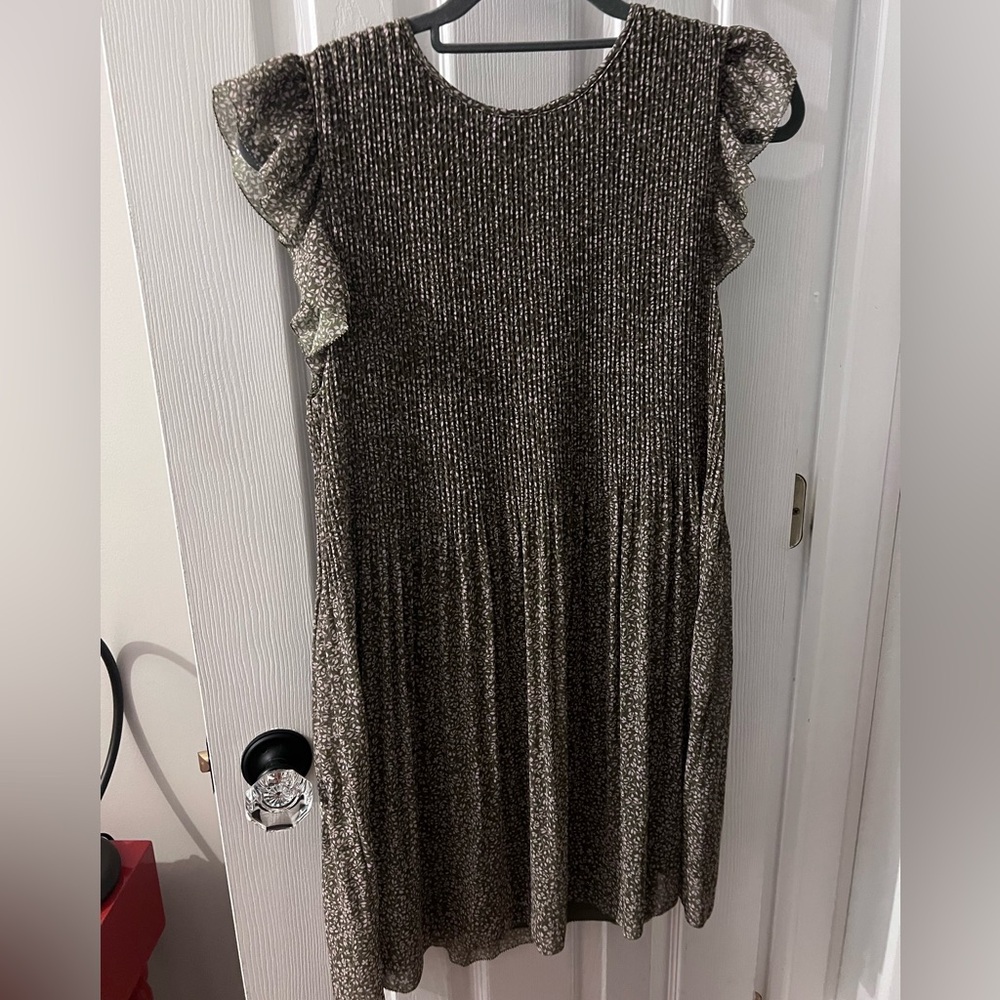Wilfred- Green Floral Dress